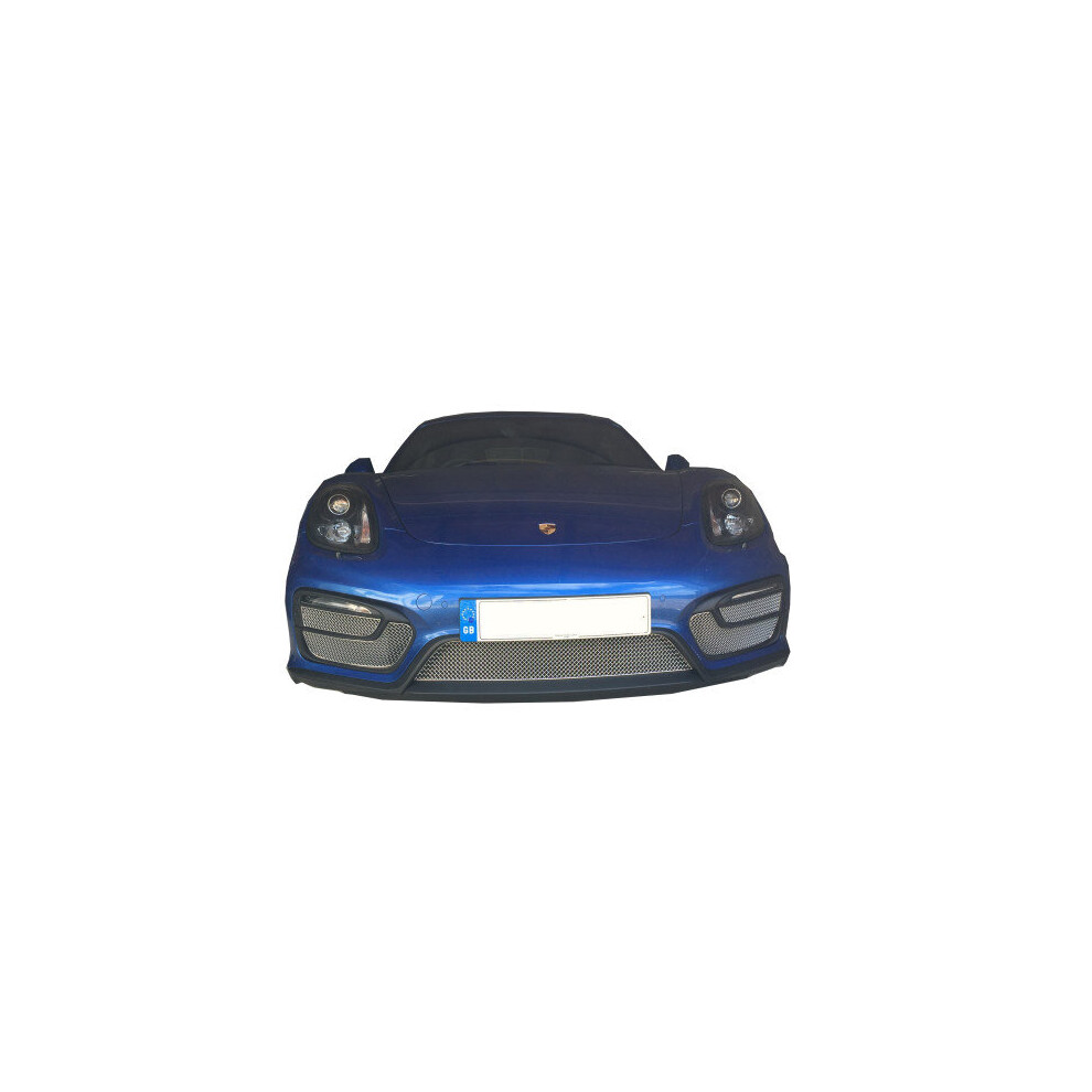 (Silver) Porsche Cayman/Boxster 981 Gts - Front Grille Set (2014 To 2016) Silver 5060448593118