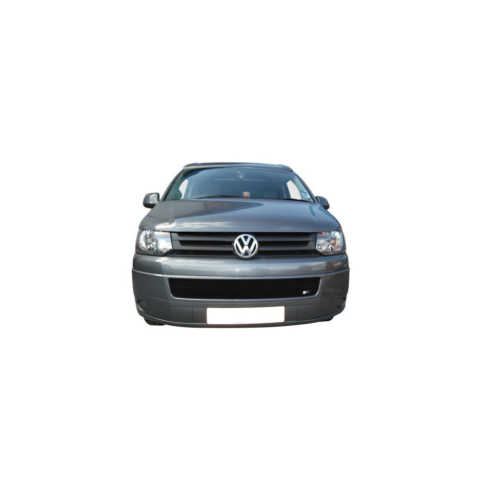 (Black) Vw T5 Van - Front Grille Set (2010 To 2015) Black 5060448598786