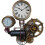 Wall Mounted Industrial Pipe Clock | Pressure Gauge Style | Home Decor 1