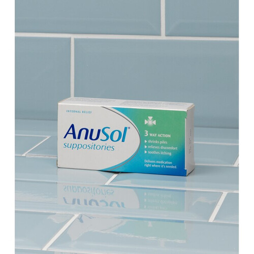 Anusol Suppositories TreatmentHaemorrhoids ShrinksPiles 3 Way Action-24 Pack X 2 1