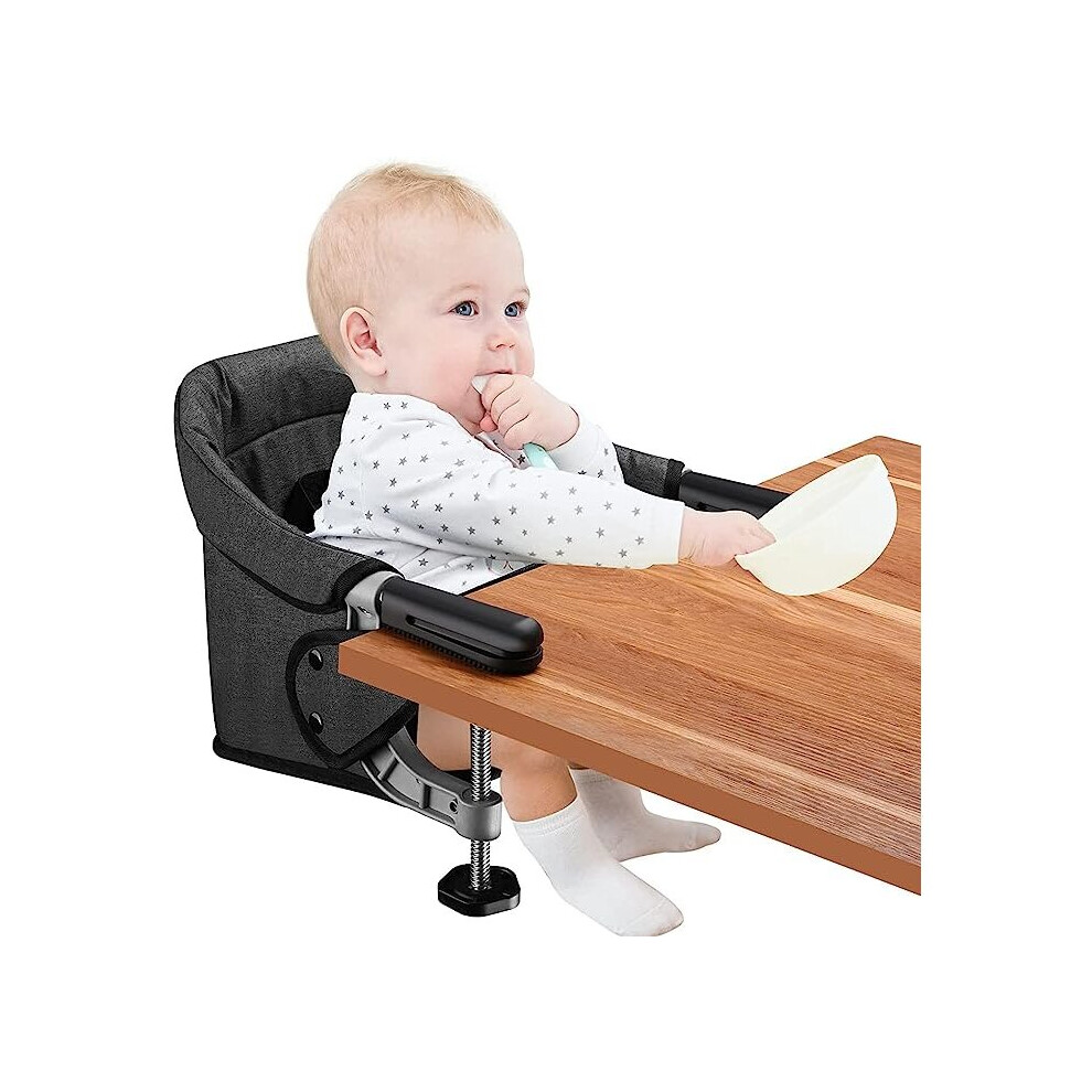 Photos - Kids Furniture OPENED BOX Hook On, High, Clip on Chair. GREY