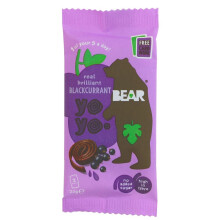 Bear Yoyo Pure Fruit Rolls-Blackcur 20g ( pack of 36 )