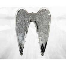 Sparkle XL 90CMx60cm Crushed Diamond Angel Wings - Wall Hung Romany Bling Decor (New)