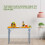 (ORANGE) MDF WOODEN TOP FOLDING DINING TABLE 1