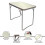 (WHITE) MDF WOODEN TOP FOLDING DINING TABLE 2
