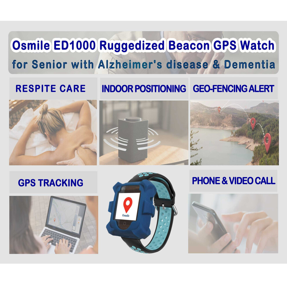 (Black) Osmile Ed1000 Bluetooth Beacon Gps Watch (Lc) Black 49347258