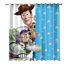 (Style B, 150*270cm) Toy Cartoon Story Boys Girls Home Bedroom Blackout Curtains Hook Design Decor