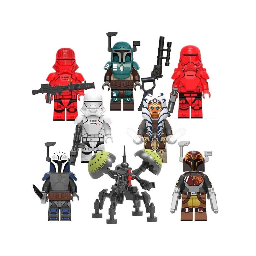 8pcs Star Wars Clone Troopers Minifigures Gift Fit Lego