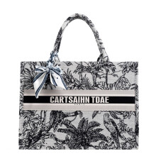 (Black) Denim Womens Tote Bags Printed Casual Handbags