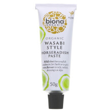 Biona Wasabi Style Horseradish Paste 50g ( pack of 8 )