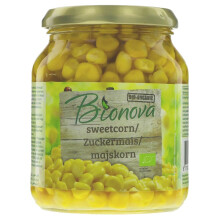 Bionova Sweetcorn - organic 340g ( pack of 6 )