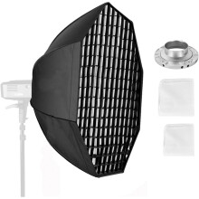 95CM/37.4inch Octagon Softbox Honeycomb Grid Soft Box with Bowen Mount