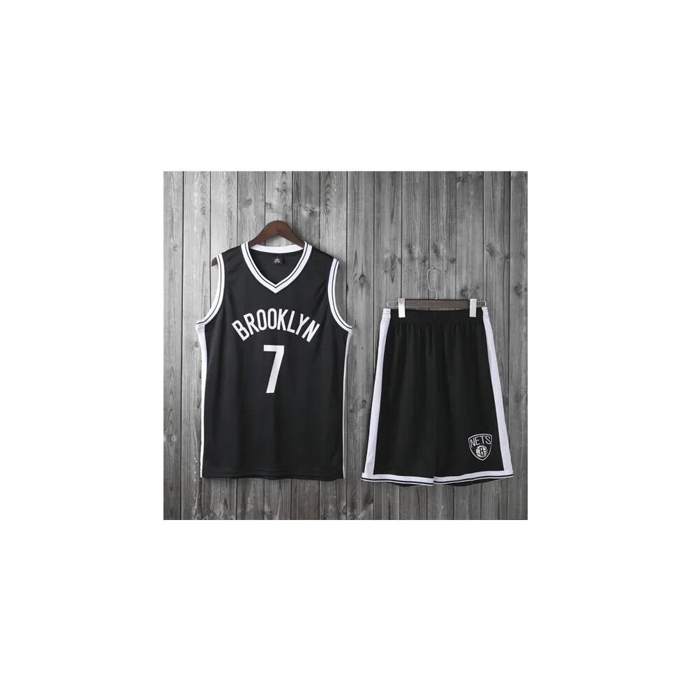 (Black1 130cm) Brooklyn Nets Kevin Durant adult and children's jersey set