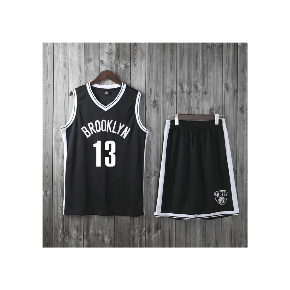 (Black 130cm) Brooklyn Nets James Harden adult and children's jersey set