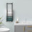 Living And Home Modern Carbon Steel Wall Mounted Towel Rack with Hooks 1