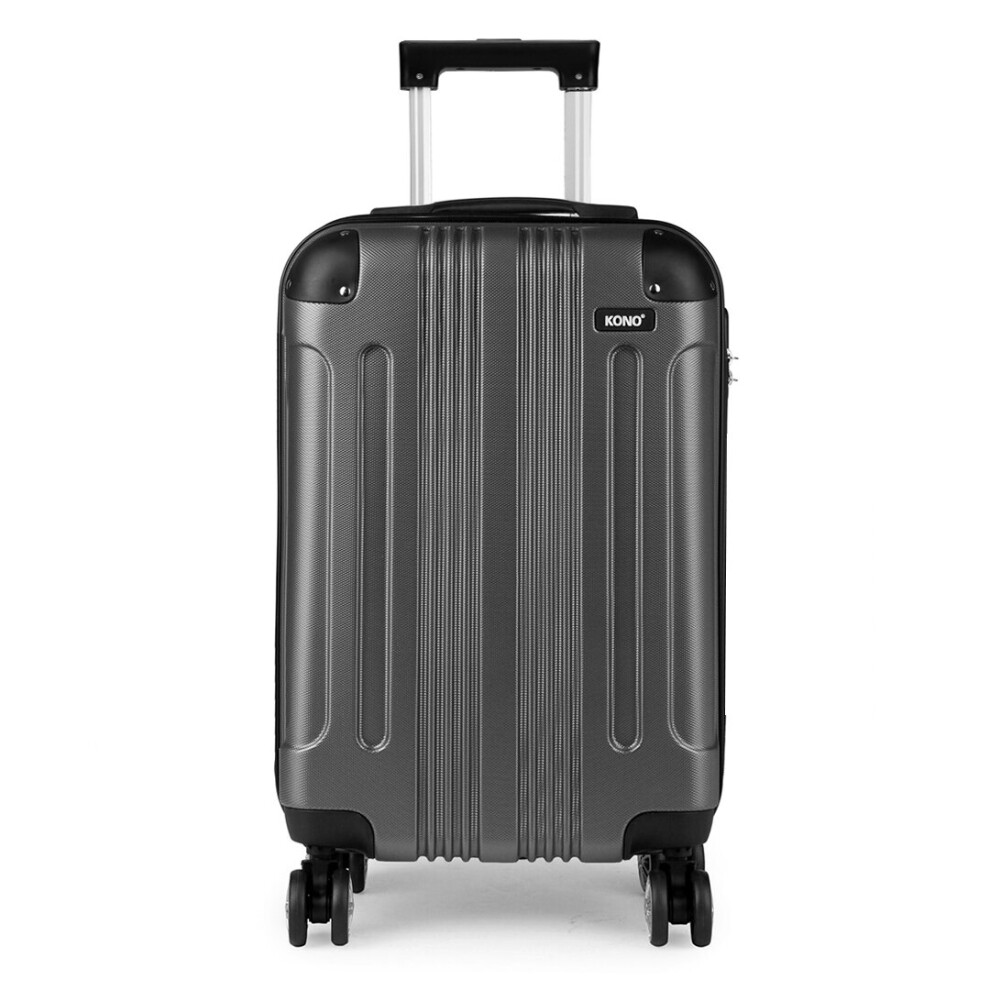 (19 Inch ) KONO -19/24/28In ABS Hard Shell Suitcase Set-Grey