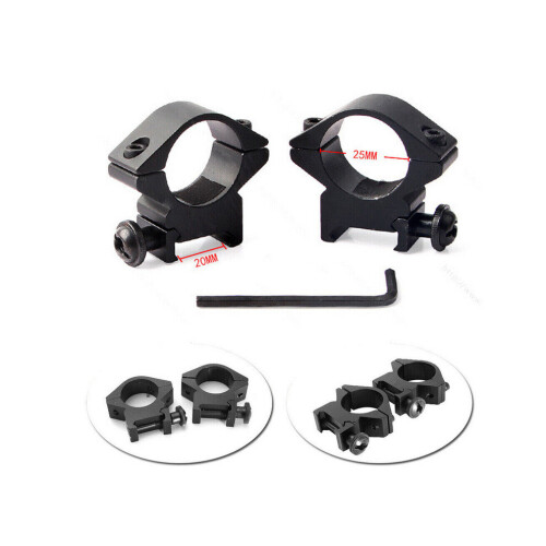 2pcs Low Profile Scope Rings 25.4mm Adapter Mount Rings