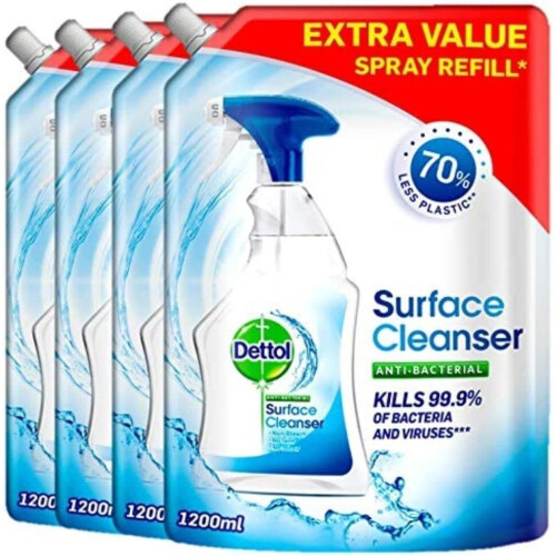 Dettol Dettol Surface Cleanser Pouch Refill 1.2L x 4