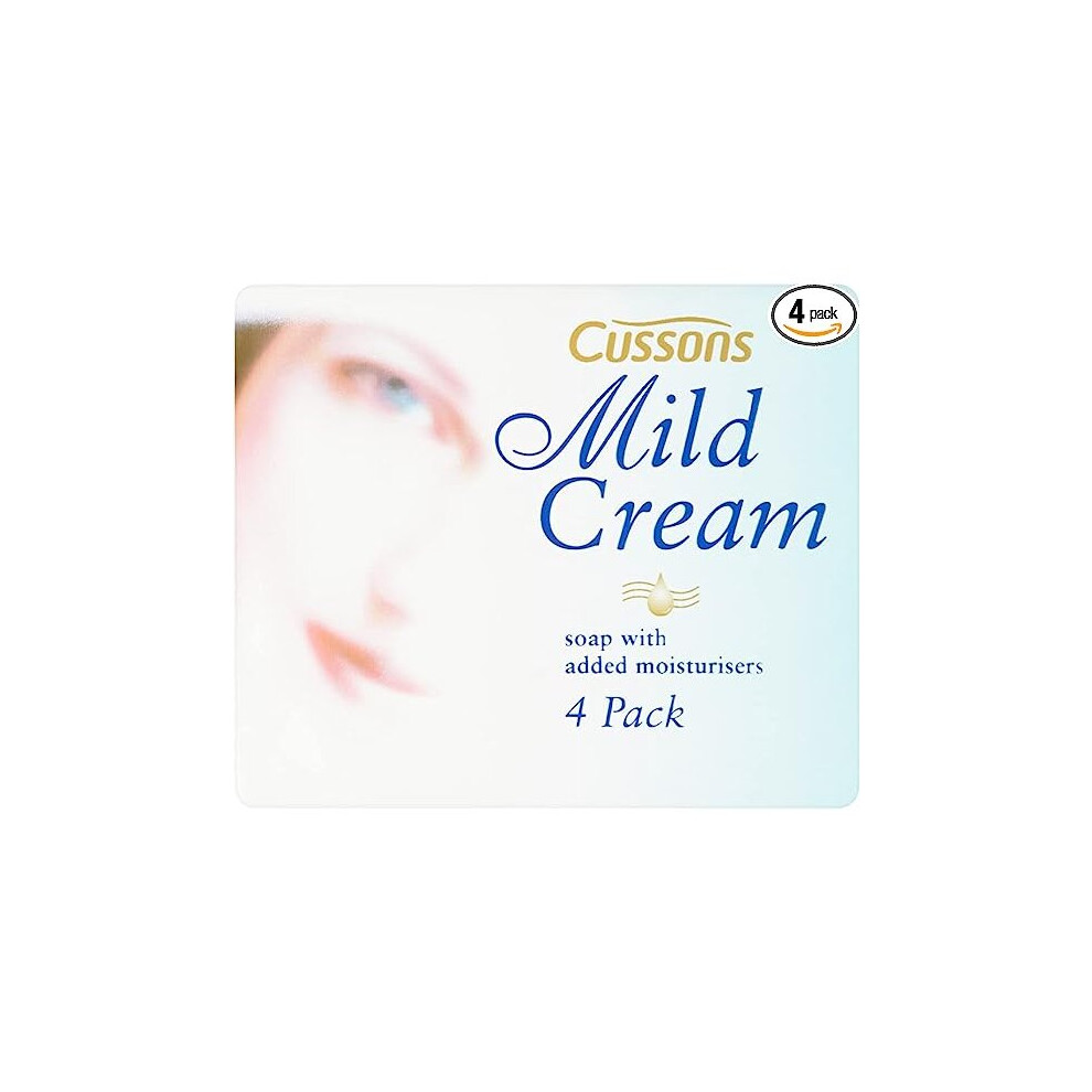 Cussons Cream Mild Bar Soap, 4 X 90G