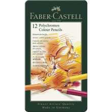 12 Polychromos Blendable, Lightfast Drawing Colouring Pencils  Artists, Beginners, Professionals, Students, Crafts, Colouring Books, Artwork, Soft
