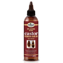 Difeel 99% Natural Premium Hair Oil - Pro-Growth Castor Hair Oil 8 oz. - Natural Castor