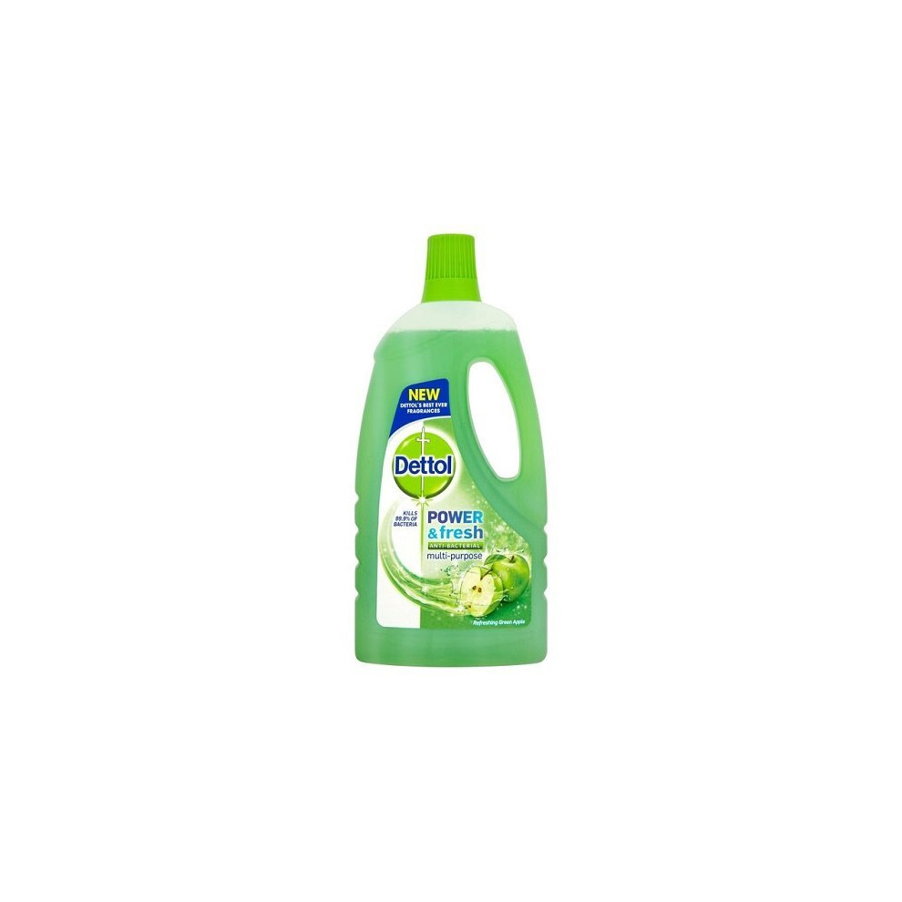 Dettol Power and Fresh Multi Purpose Cleaner, Green Apple, 1L