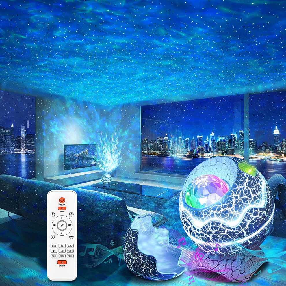 Rossetta Galaxy Projector for Bedroom, Remote ControlBluetooth Speaker