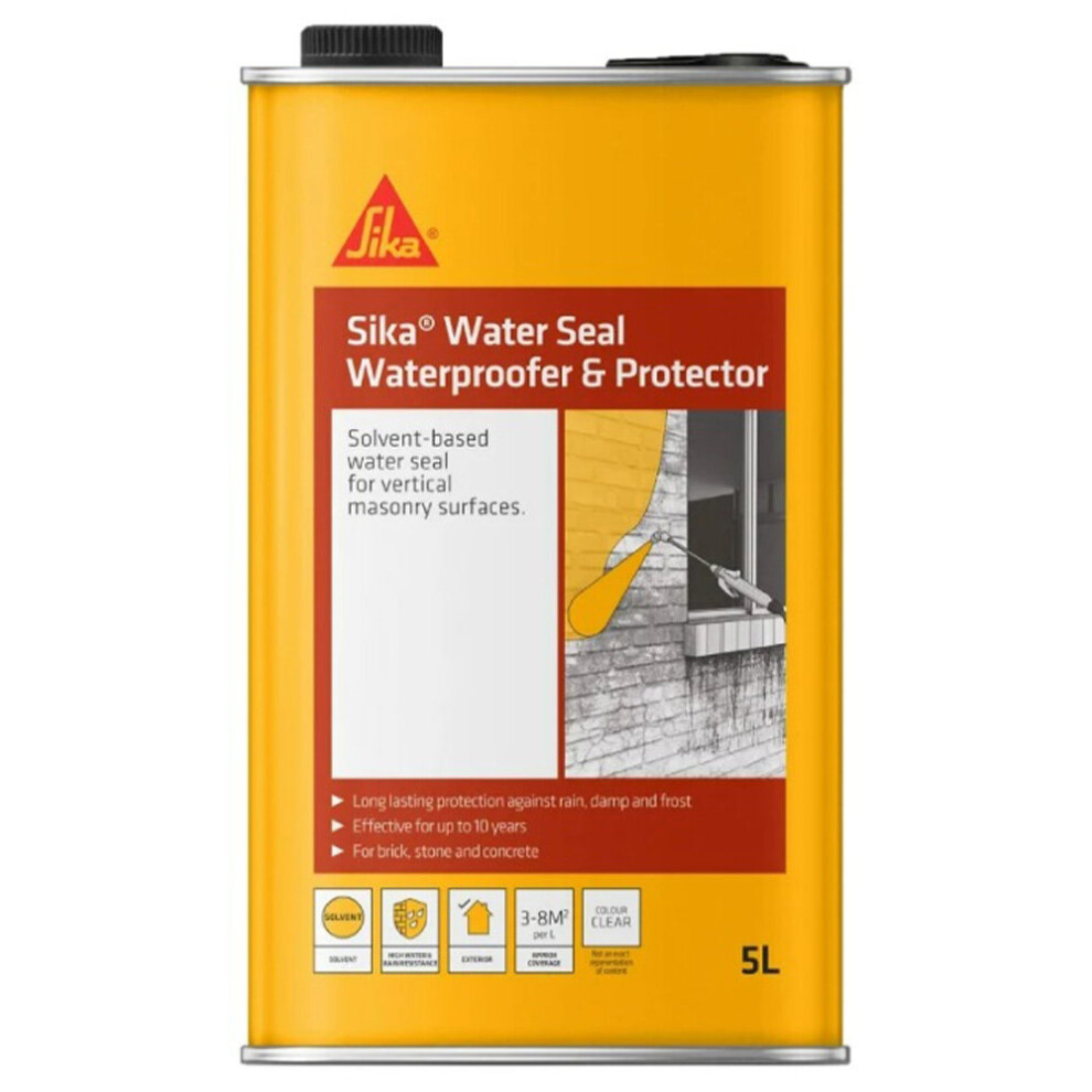 Sika Water Seal Solvent Based Waterproofer And Protector, 5L