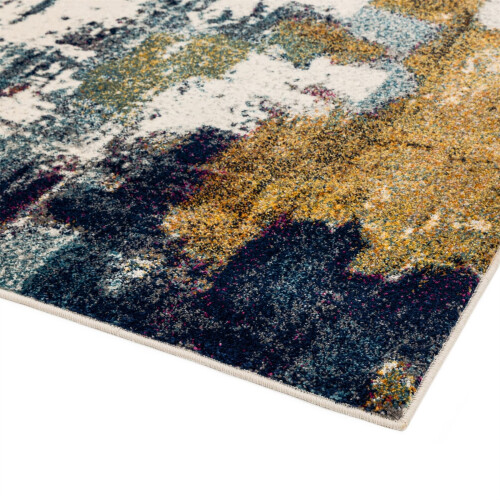 (Medium 120x170cm) Nova Abstract Rugs NV22 in Mustard 1
