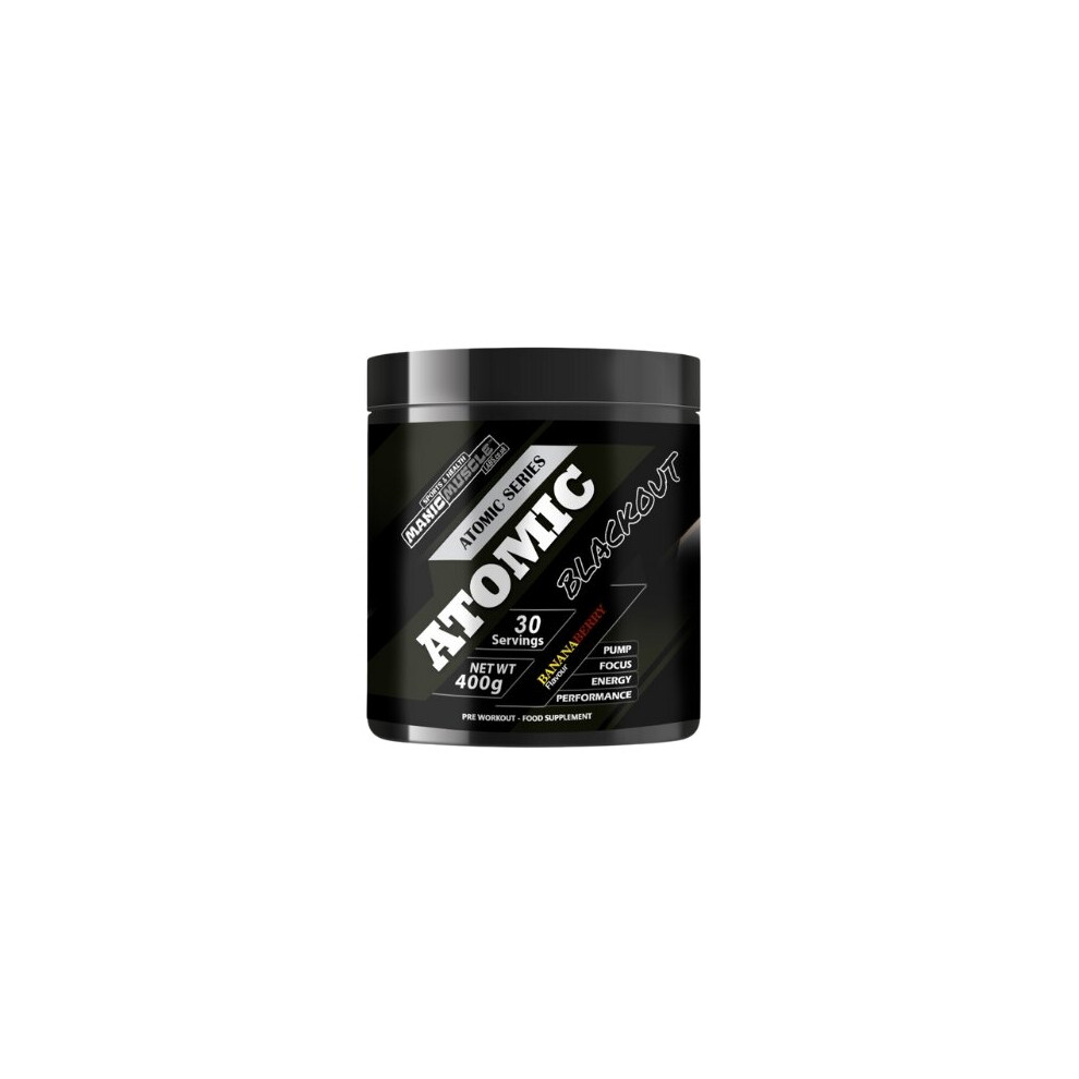 (Mangoberry) Atomic Blackout High Stim Pre-Workout 400g