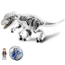 (Style A) Large Dinosaur Figure Big Size Indominus T Rex Blocks  Fit Lego Toys