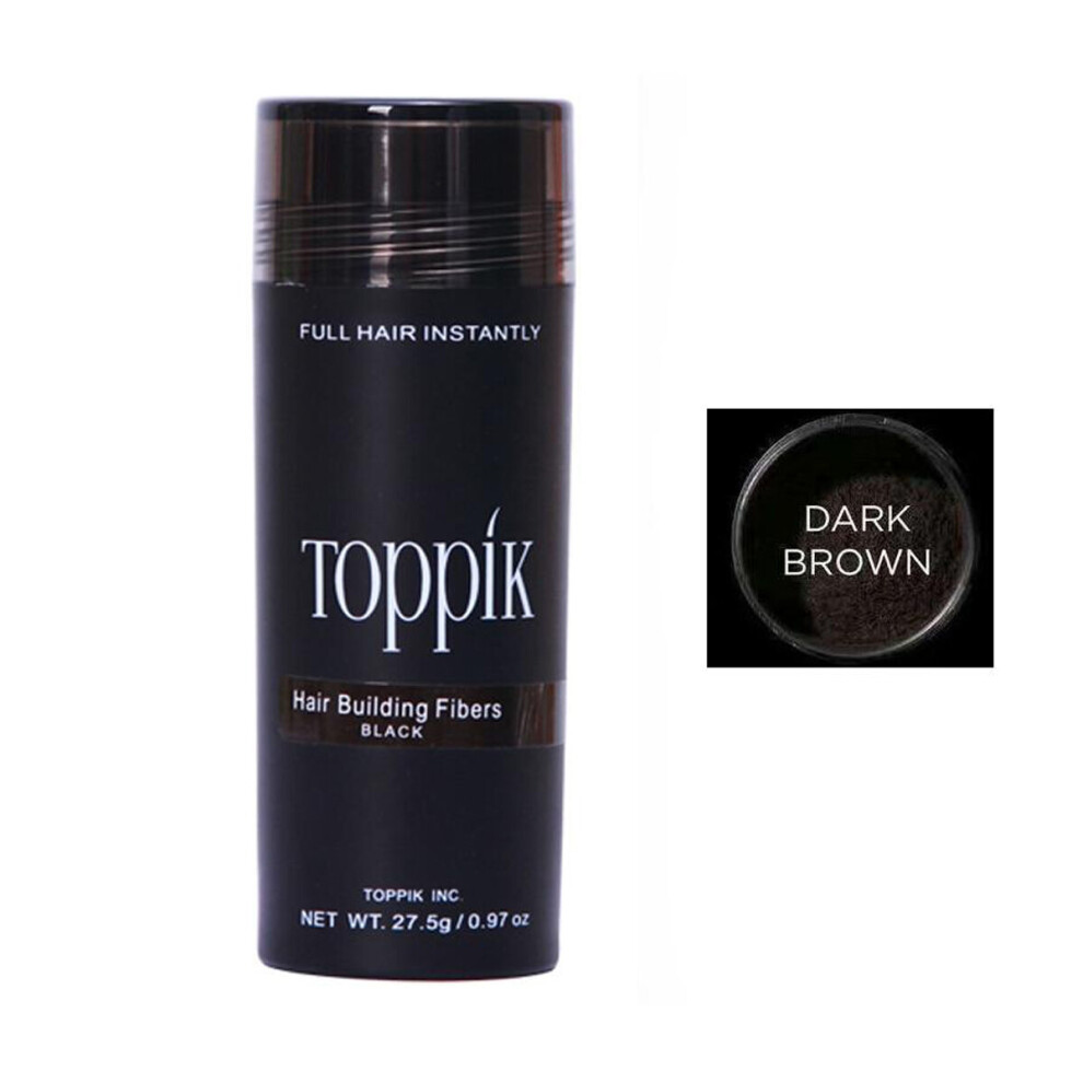 Toppik Hair Building Fibers Dark Brown Hairline Thinning Concealer Powder