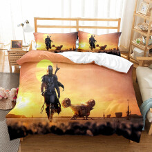 (Color 03, Super King (220X260CM)/3PCS) Yoda Bedding Single Double King Duvet Cover UK