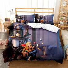 (Color 12, Single (135X200CM)/2PCS) Yoda Bedding Single Double King Duvet Cover UK