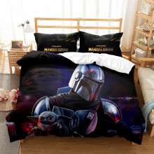 (Color 07, Single (135X200CM)/2PCS) Yoda Bedding Single Double King Duvet Cover UK