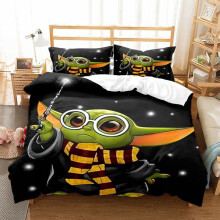 (Color 13, King (220X240CM)/3PCS) Yoda Bedding Single Double King Duvet Cover UK