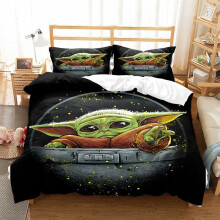 (Color 06, Single (135X200CM)/2PCS) Yoda Bedding Single Double King Duvet Cover UK