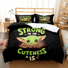 (Color 02, Single (135X200CM)/2PCS) Yoda Bedding Single Double King Duvet Cover UK
