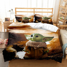 (Color 01, Double (200X200CM)/3PCS) Yoda Bedding Single Double King Duvet Cover UK