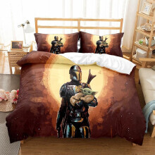 (Color 10, King (220X240CM)/3PCS) Yoda Bedding Single Double King Duvet Cover UK