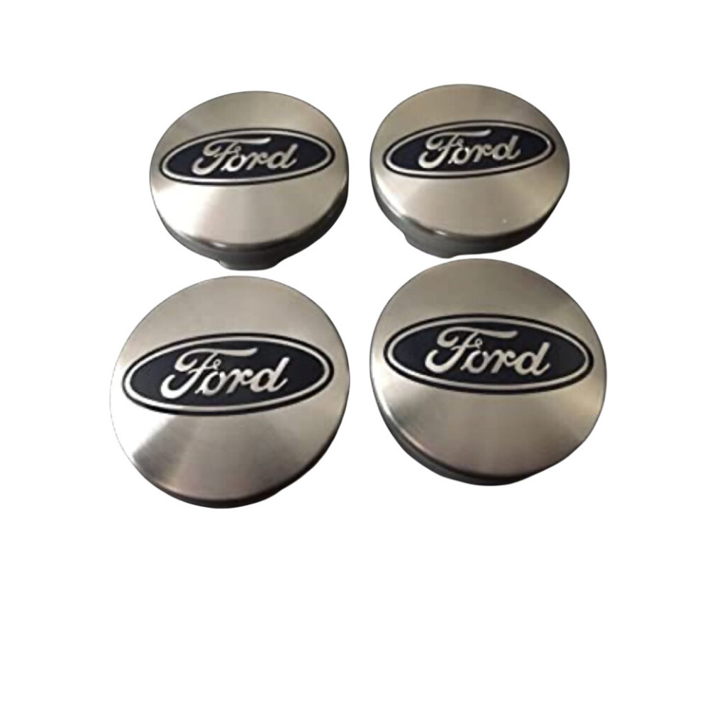 Silver Ford Wheel Center Caps Hub Badges 54mm 4 PCS For C-Max Galaxy