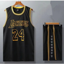(Black 24#, 130cm) Lakers Kobe Bryant adult and children's jersey set