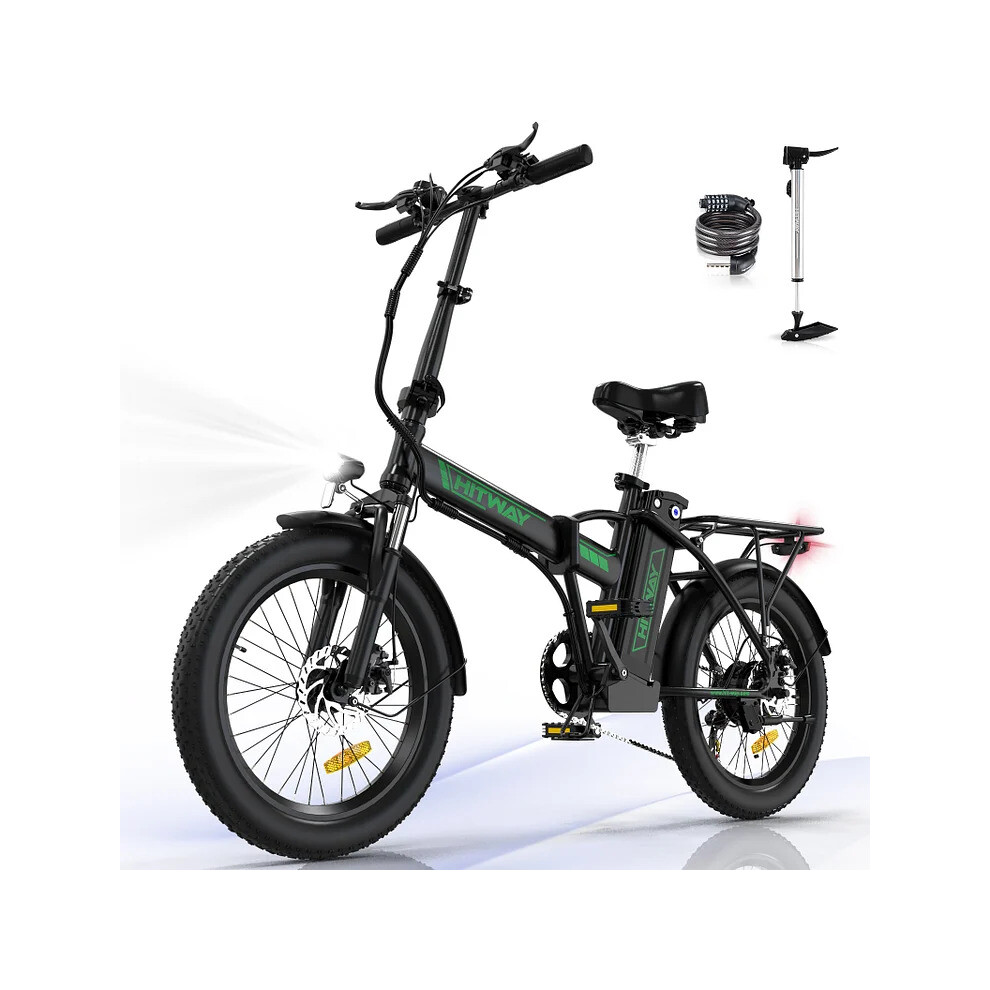 (HITWAY Electric Bike for Adults,20" Ebikes, up 90KM Fold Bike Citybike MT Bicycle) HITWAY Electric Bike,20" Ebikes, up 90KM Fold Bike