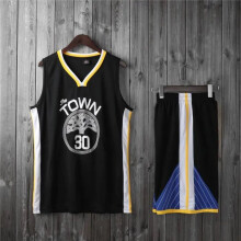 (black, L) Golden State Warriors Stephen Curry adult and children's jersey set