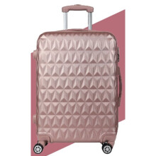 (ROSE GOLD) Hard Shell Suitcase Lightweight hand Carry Cabin