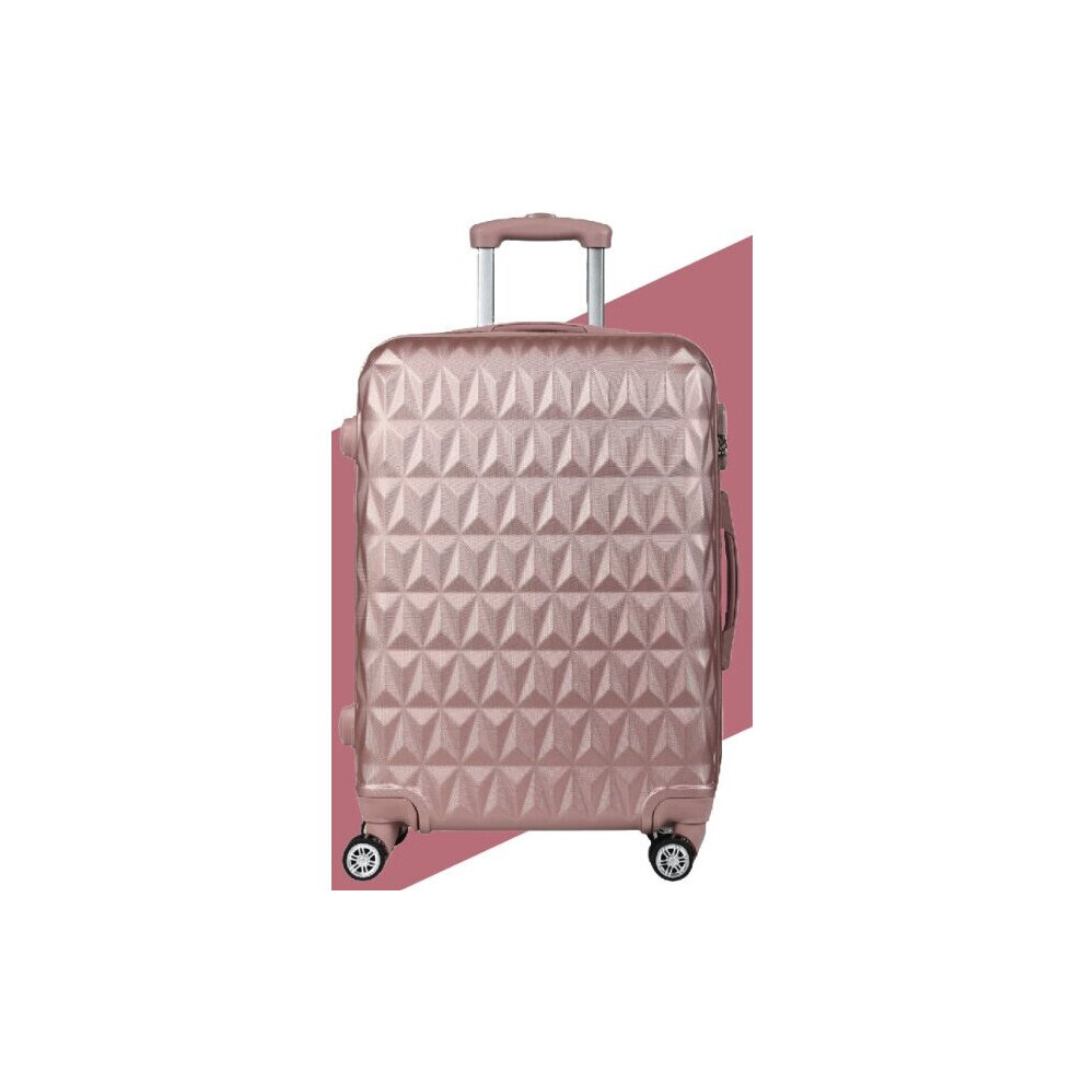 (20'' ROSE GOLD) Hard Shell Suitcase Lightweight hand Carry Cabin