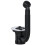 SPARES2GO Sink Waste Combination Overflow Plug with Chain 40mm 1.5" (Round) 8