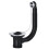 SPARES2GO Sink Waste Combination Overflow Plug with Chain 40mm 1.5" (Round) 1