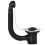 SPARES2GO Sink Waste Combination Overflow Plug with Chain 40mm 1.5" (Round) 6