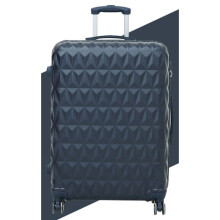 (NAVY) Hard Shell Suitcase Lightweight hand Carry Cabin